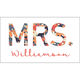 Floral Mrs. Luggage Tags Image 3 of 3